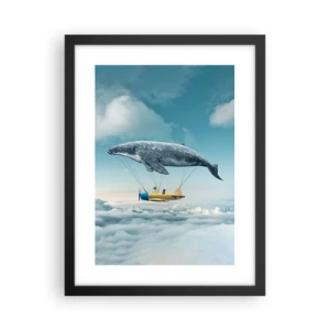 Poster in einem schwarzem Rahmen - Warum nicht? - 30x40 cm