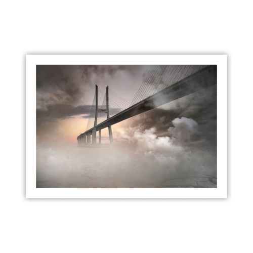 Poster - Auf dem Fluss, den es nicht gibt - 70x50 cm