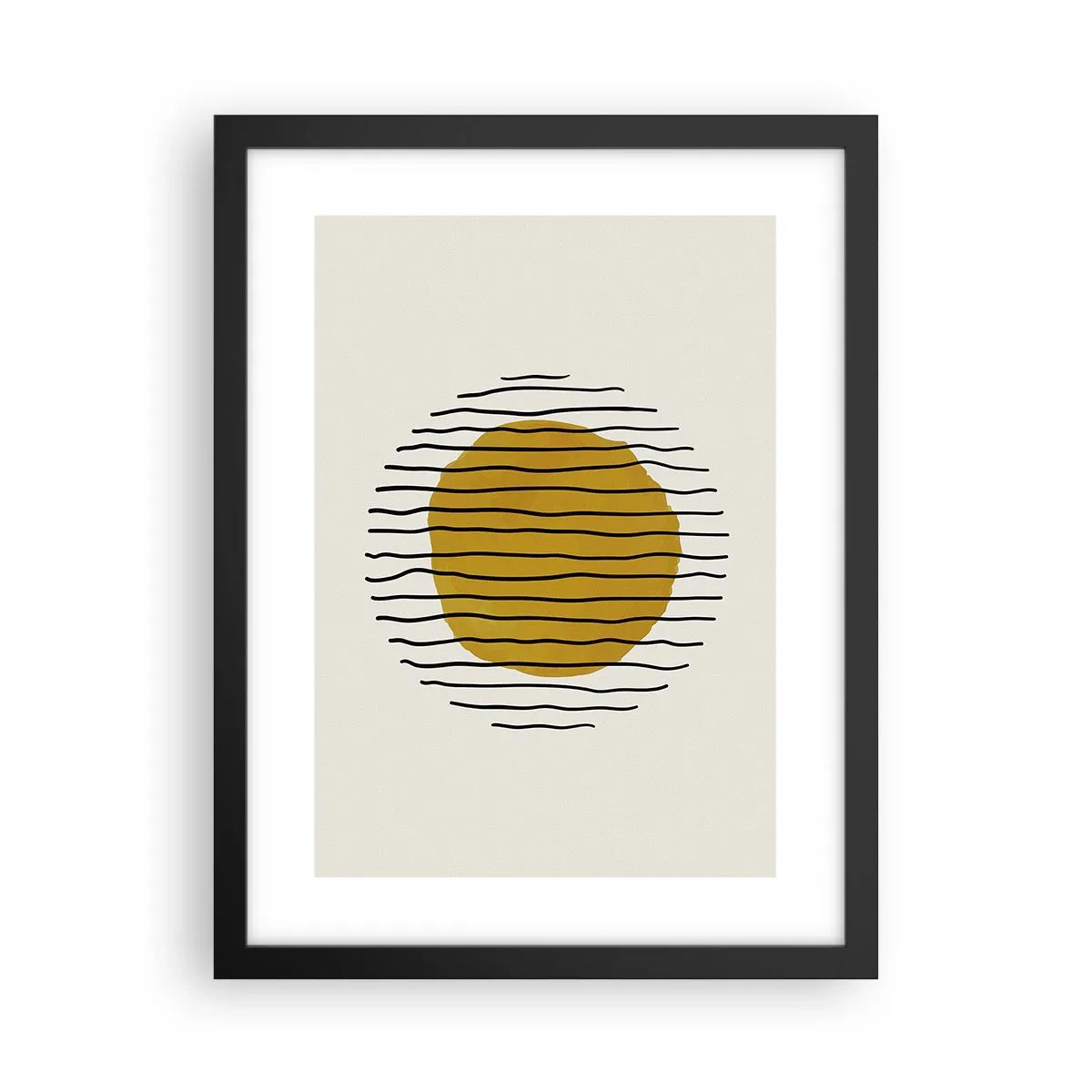 Poster in einem schwarzem Rahmen - Abstraktion, die vor Hitze zittert - 30x40 cm