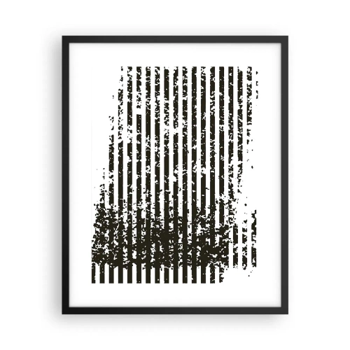 Poster in einem schwarzem Rahmen - Rhythmus und Rauschen - 40x50 cm