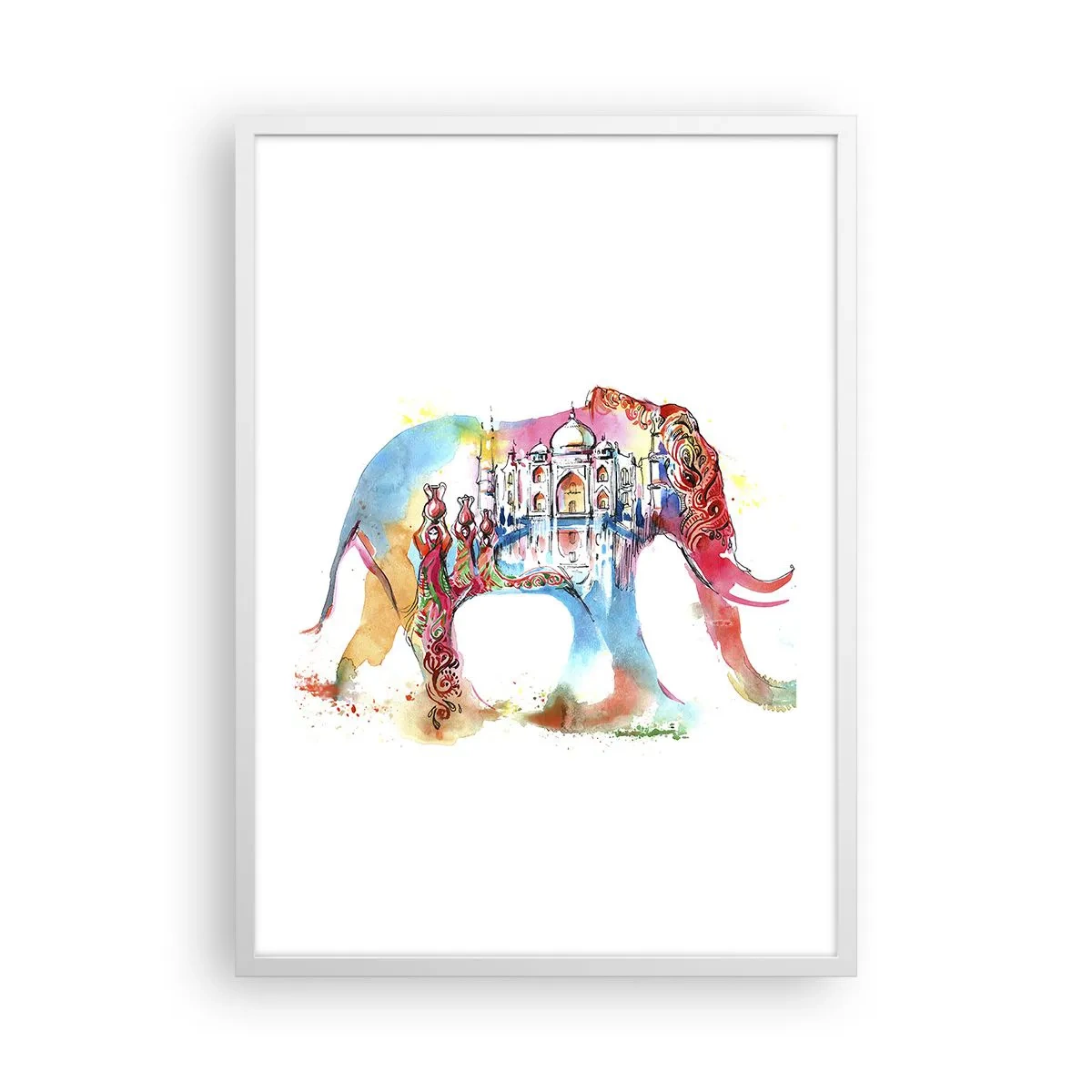 Poster in einem weißen Rahmen - Indien – die Aura der Liebe - 50x70 cm