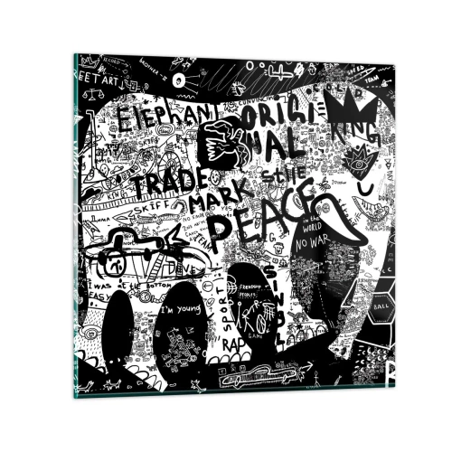 Glasbild - Bild auf glas - Reiche Straßenwelt - 70x70 cm