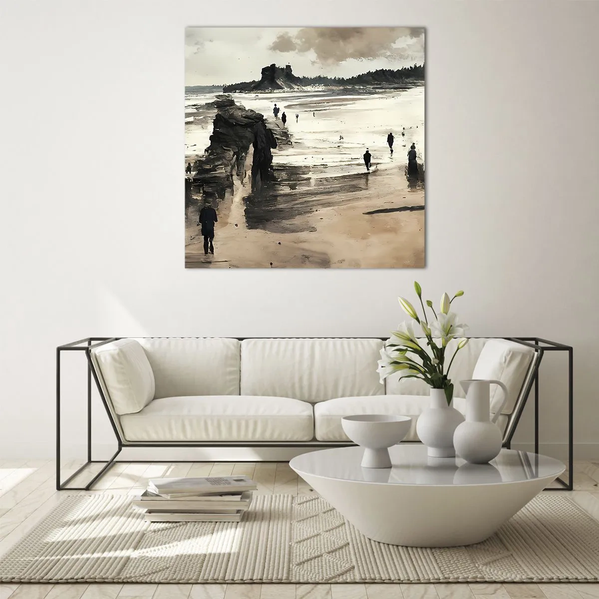 Glasbild - Bild auf glas - Einberufen - 70x70 cm