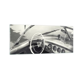 Glasbild - Bild auf glas - Wetter für die Reichen - 100x40 cm