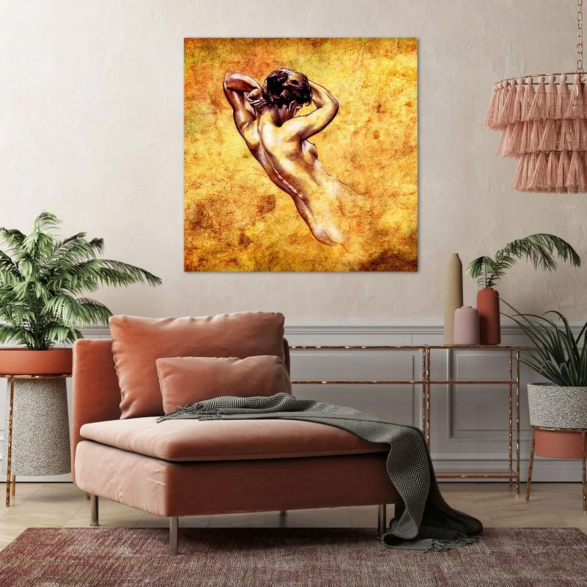 Bild auf Leinwand - Leinwandbild - Entdeckt, aber immer noch ein Rätsel - 70x70 cm