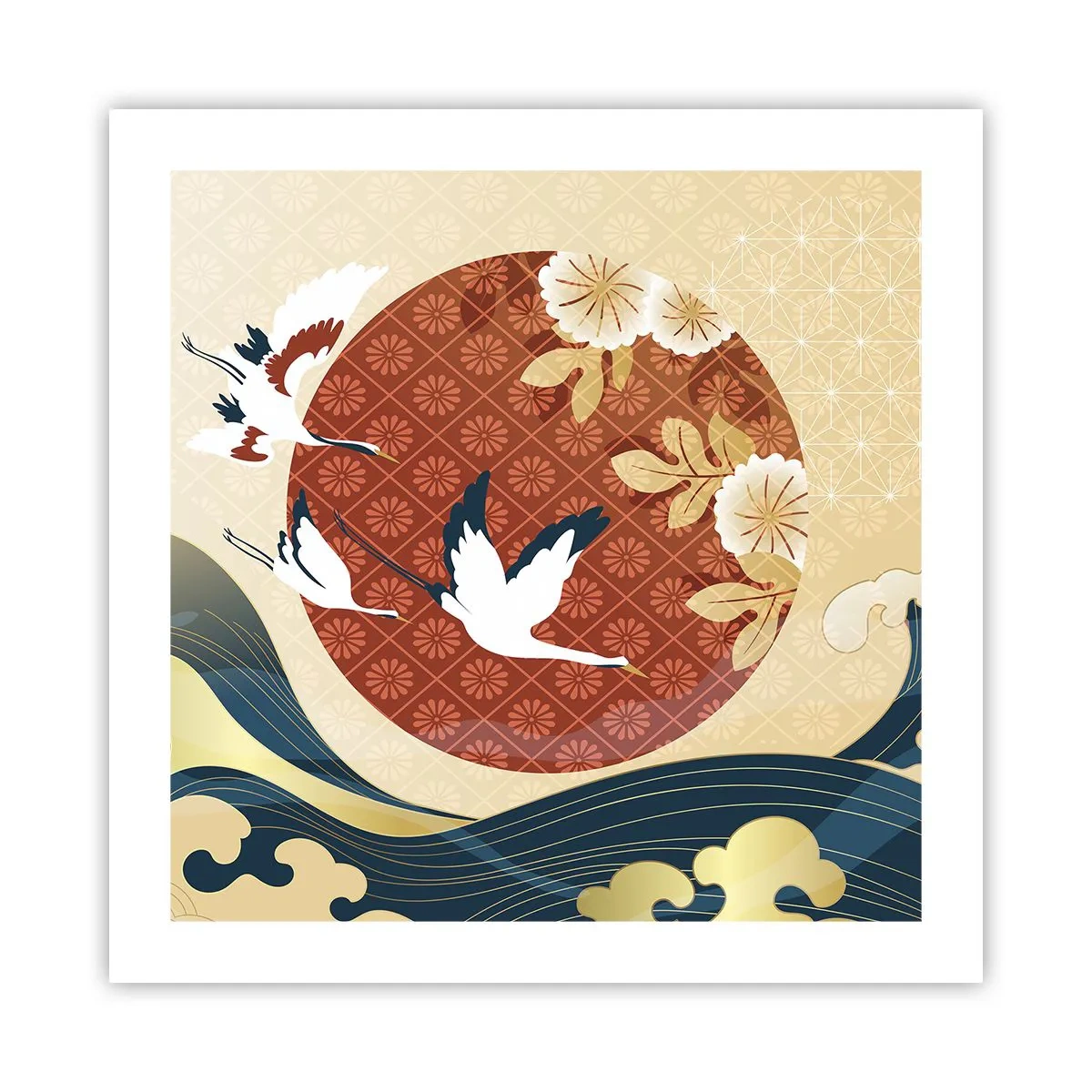 Poster - Japanisches Märchen - 50x50 cm