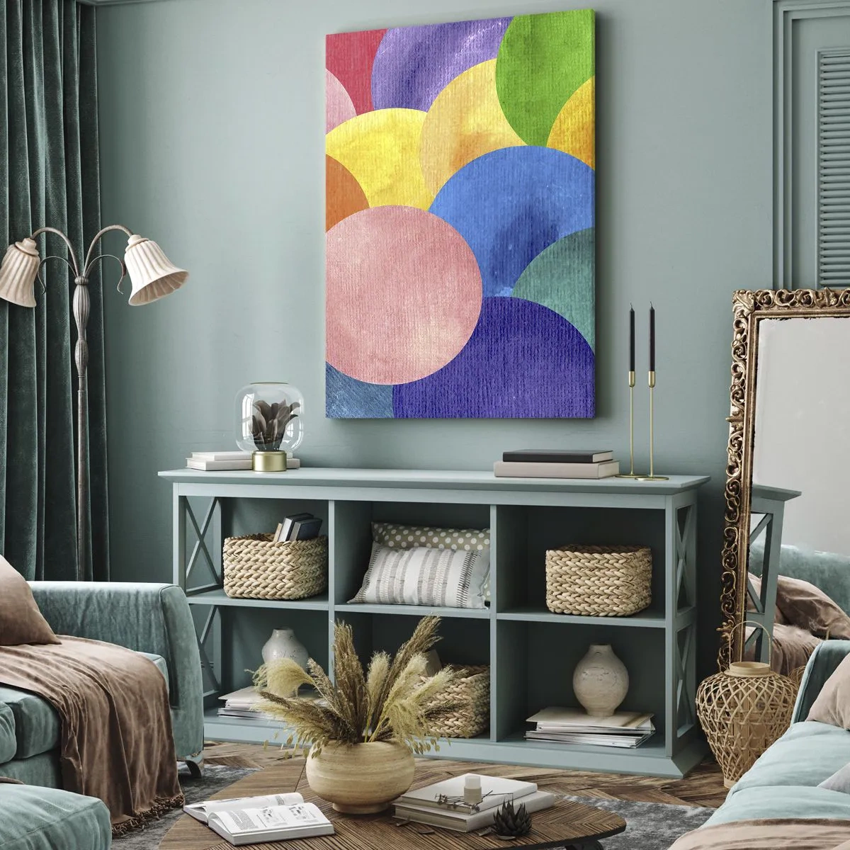 Bild auf Leinwand - Leinwandbild - Die ursprüngliche Fülle des Lebens - 55x100 cm