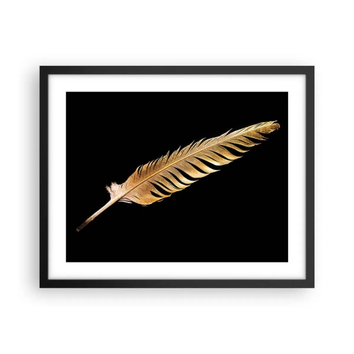 Poster in einem schwarzem Rahmen - Er hat ein ungewöhnliches Schreibtalent ... - 50x40 cm