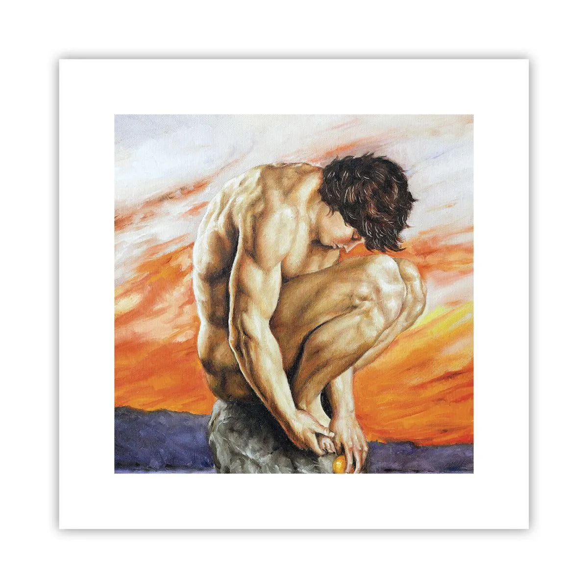 Poster - In sich versunken - 30x30 cm