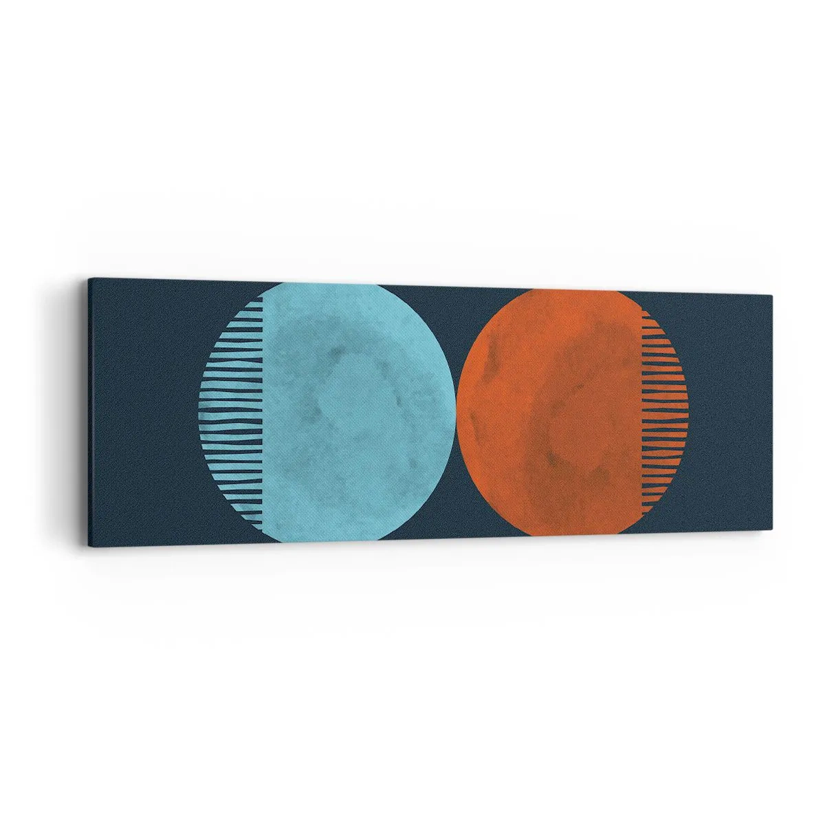 Bild auf Leinwand - Leinwandbild - Nur Geometrie? - 90x30 cm