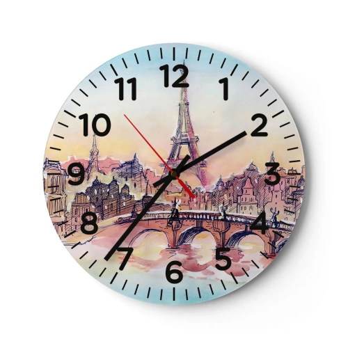 Wanduhr - Glasuhr - Die einzige Stadt dieser Art auf der Welt - 40x40 cm