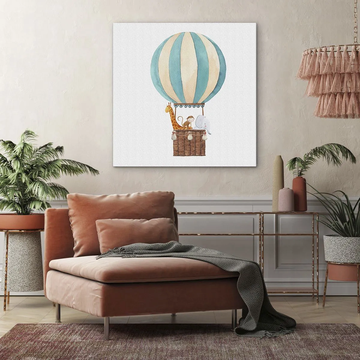 Bild auf Leinwand - Leinwandbild - Fantastische Reise - 60x60 cm