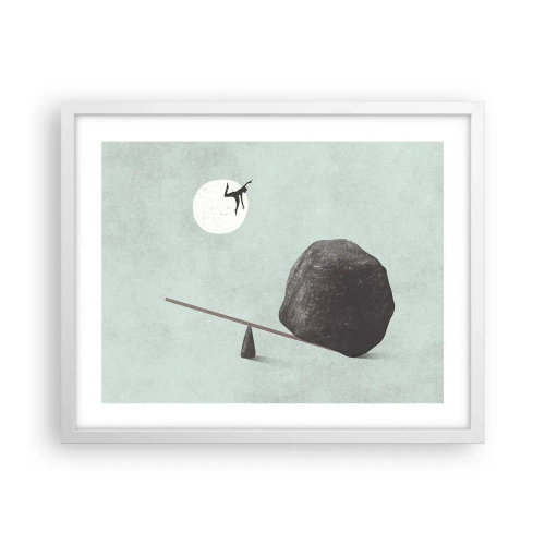 Poster in einem weißen Rahmen - Erfüllte Träume - 50x40 cm