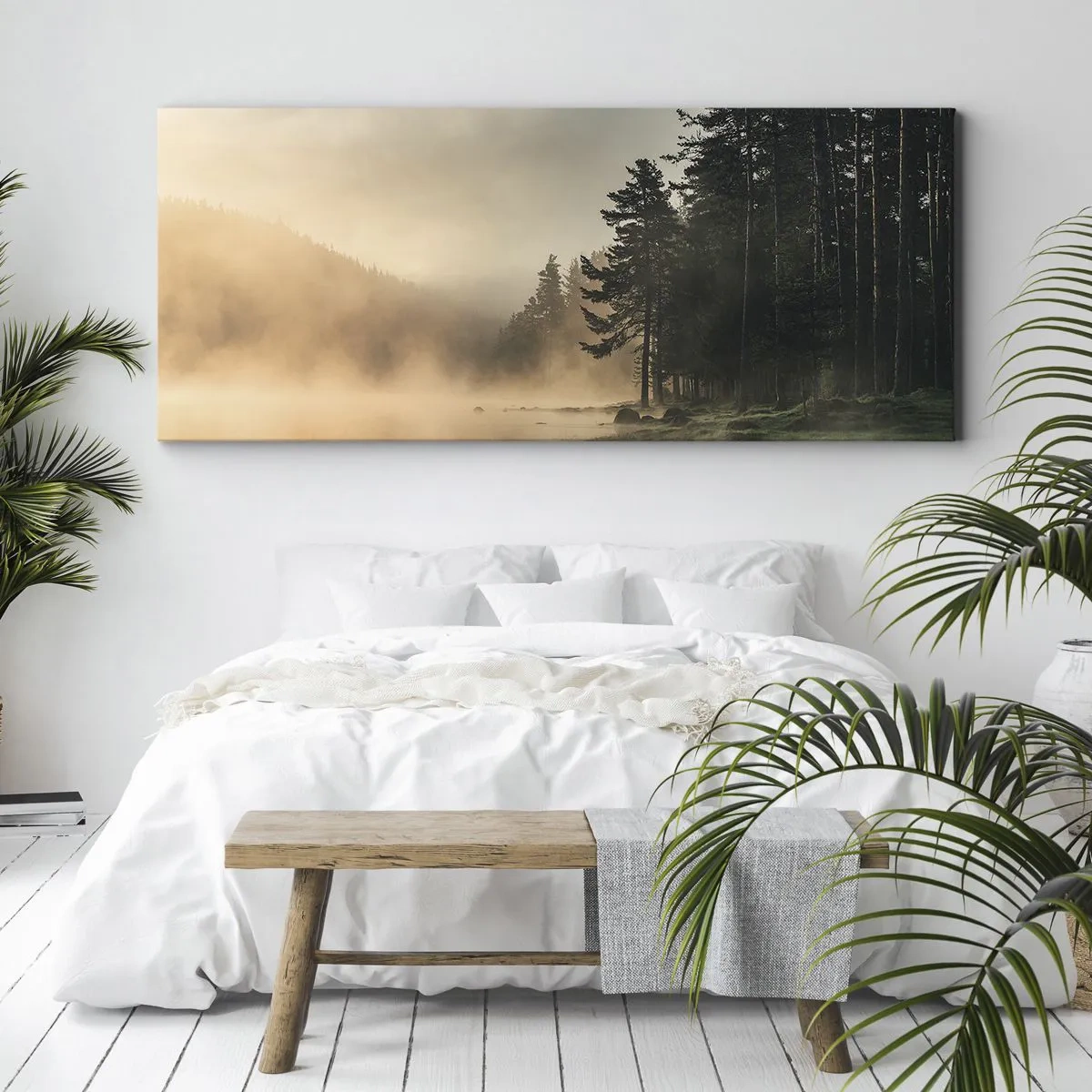 Bild auf Leinwand - Leinwandbild - Die Geburt des Tages - 90x30 cm