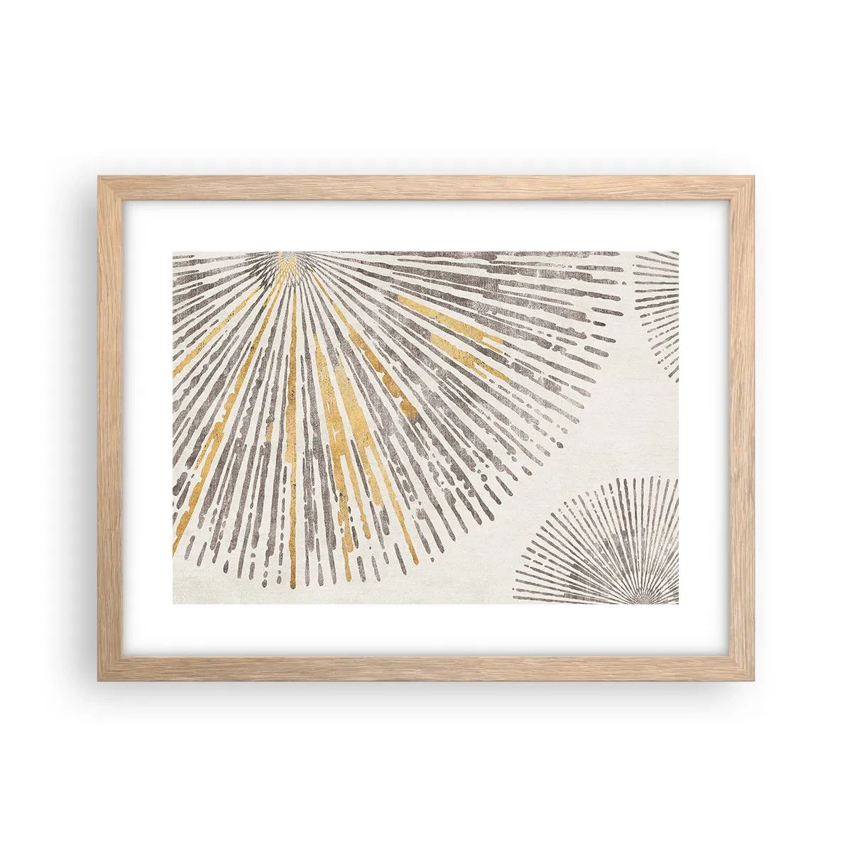 Poster in einem Rahmen aus heller Eiche - Schönheit des Strahls - 40x30 cm