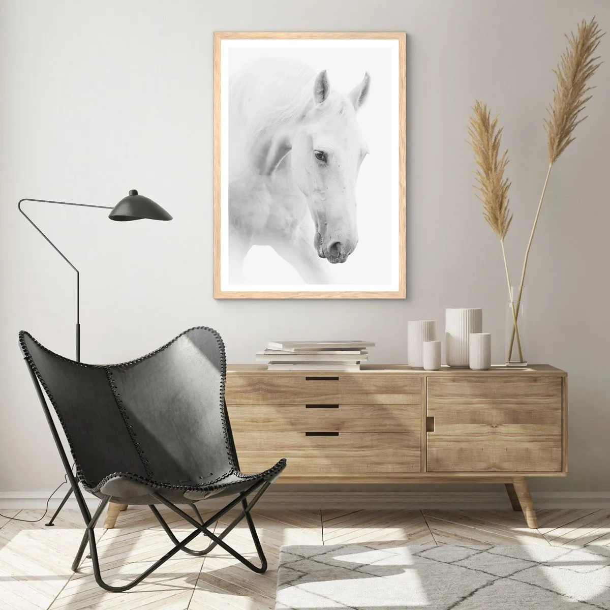 Poster in einem Rahmen aus heller Eiche - Ist das Freundschaft...? - 61x91 cm