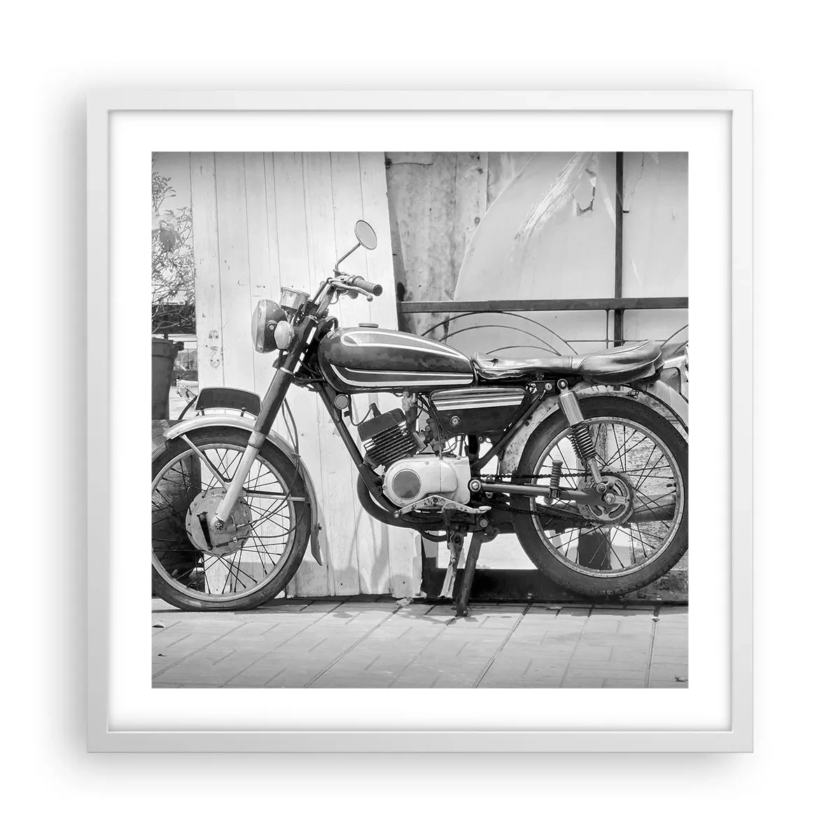 Poster in einem weißen Rahmen - Klassik über alles - 50x50 cm