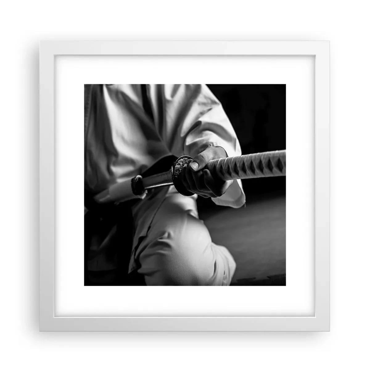 Poster in einem weißen Rahmen - Kriegerseele - 30x30 cm