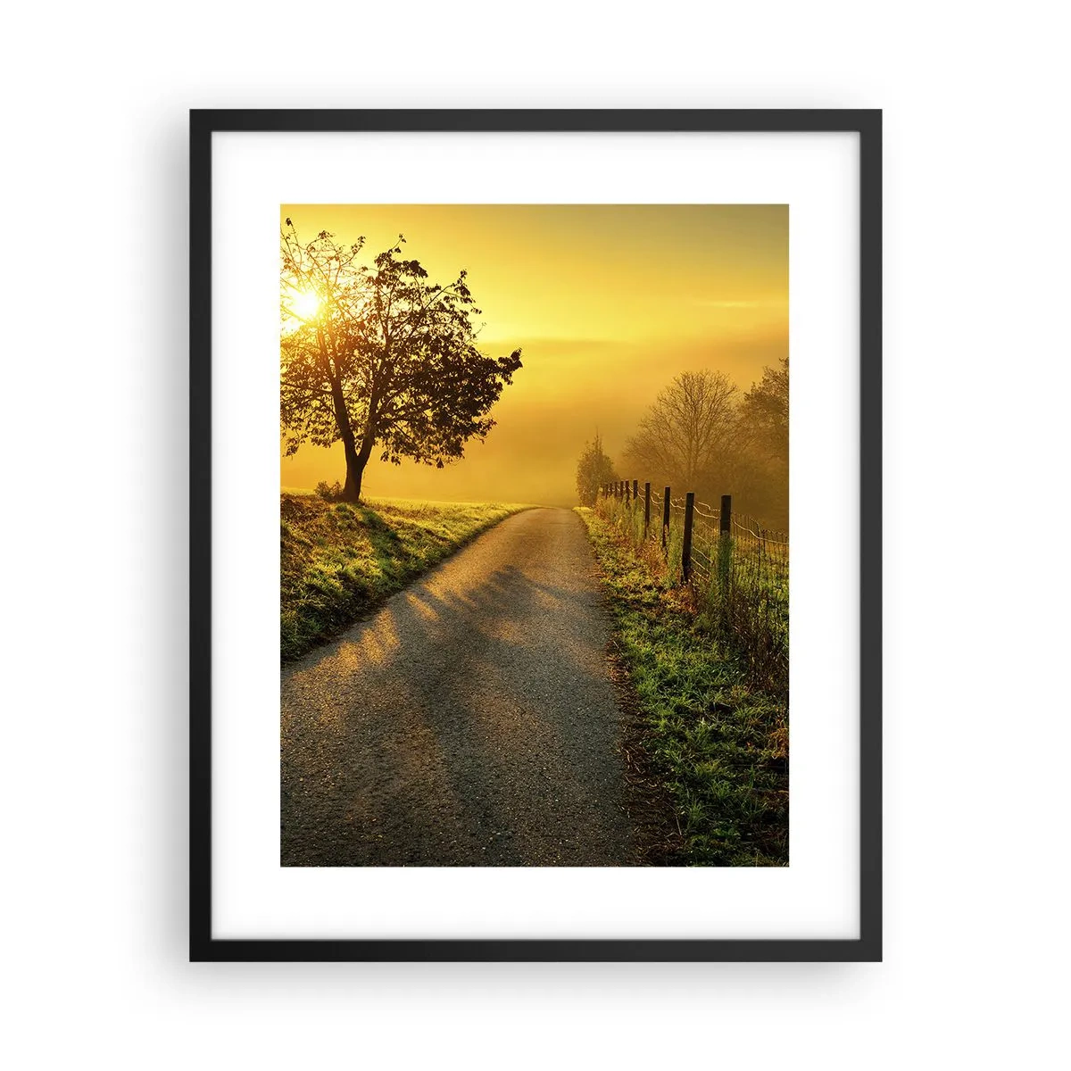 Poster in einem schwarzem Rahmen - Honig-Nachmittag - 40x50 cm