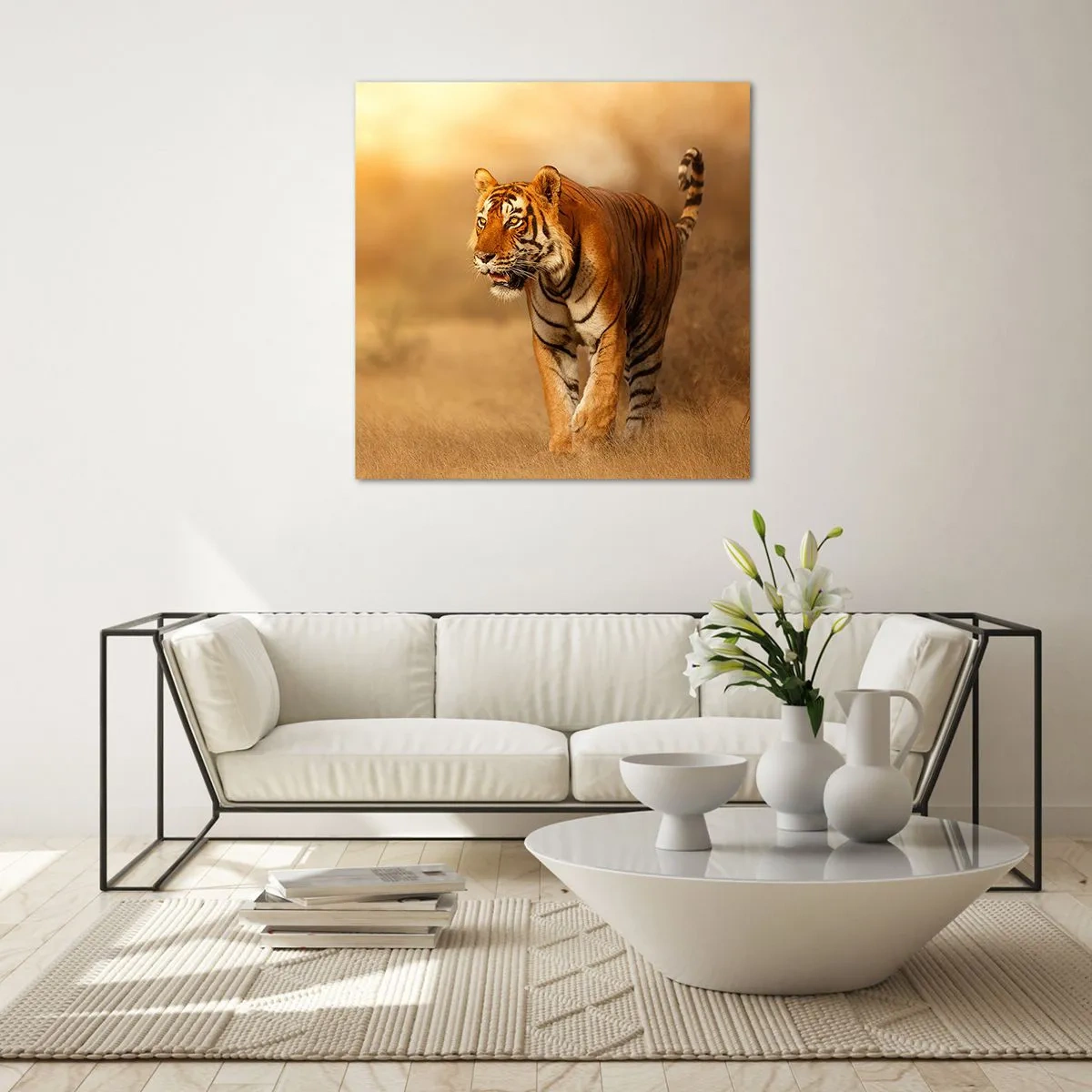 Glasbild - Bild auf glas - Vor dem Angriff - 40x40 cm