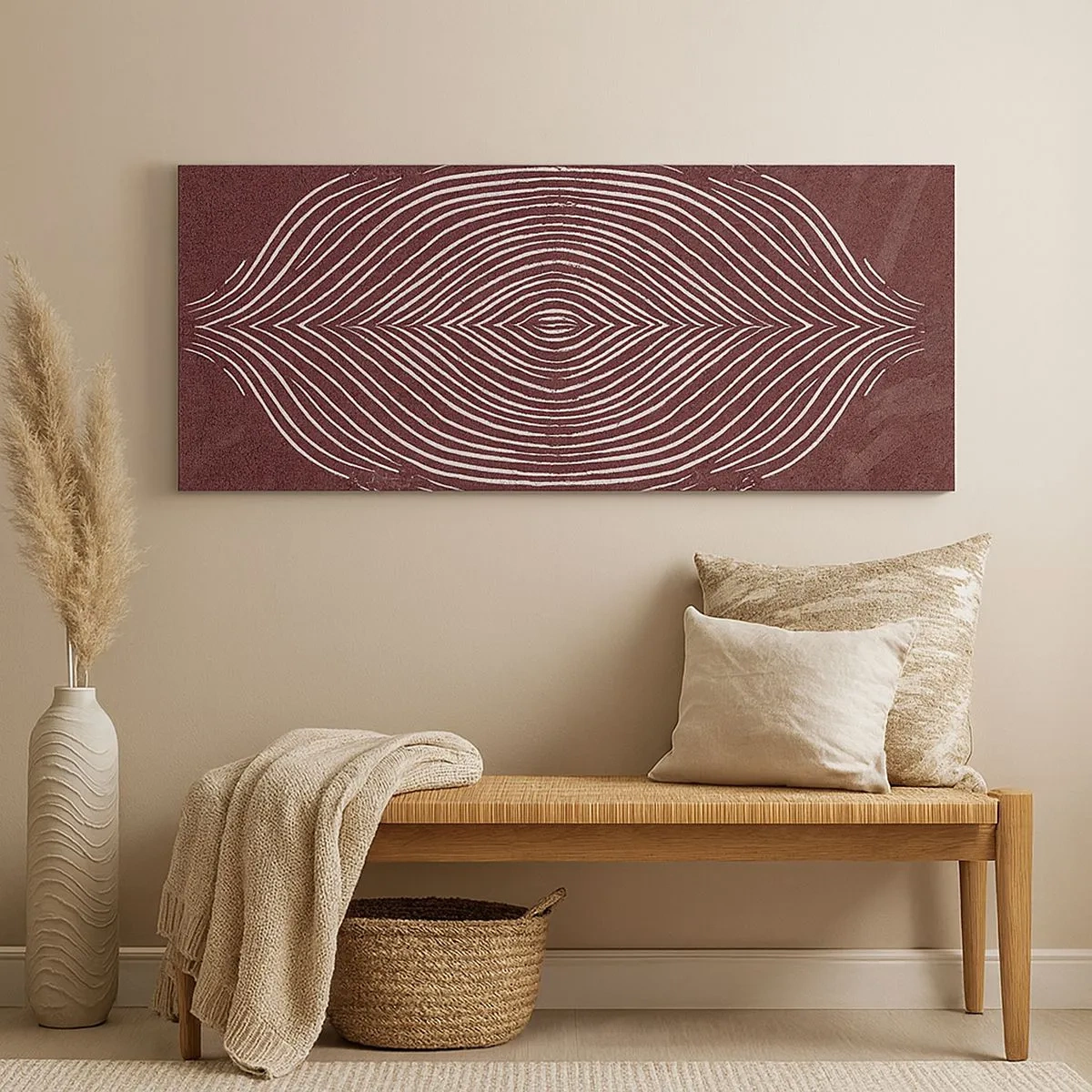 Bild auf Leinwand - Leinwandbild - Der Raum spricht - 100x40 cm