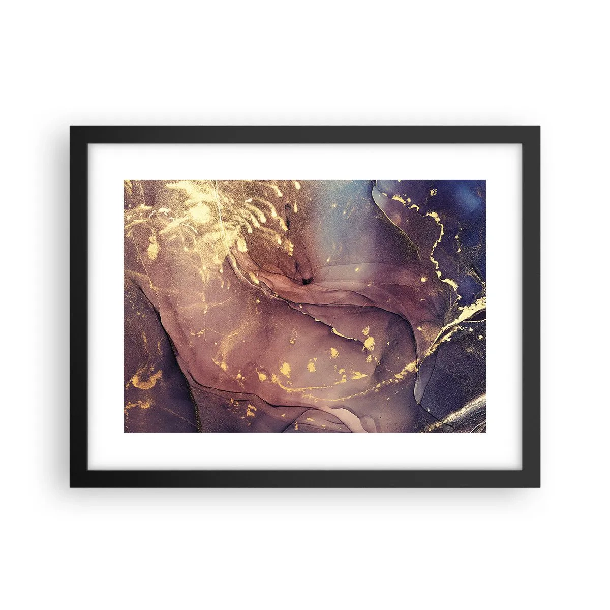 Poster in einem schwarzem Rahmen - Materie und Geist - 40x30 cm