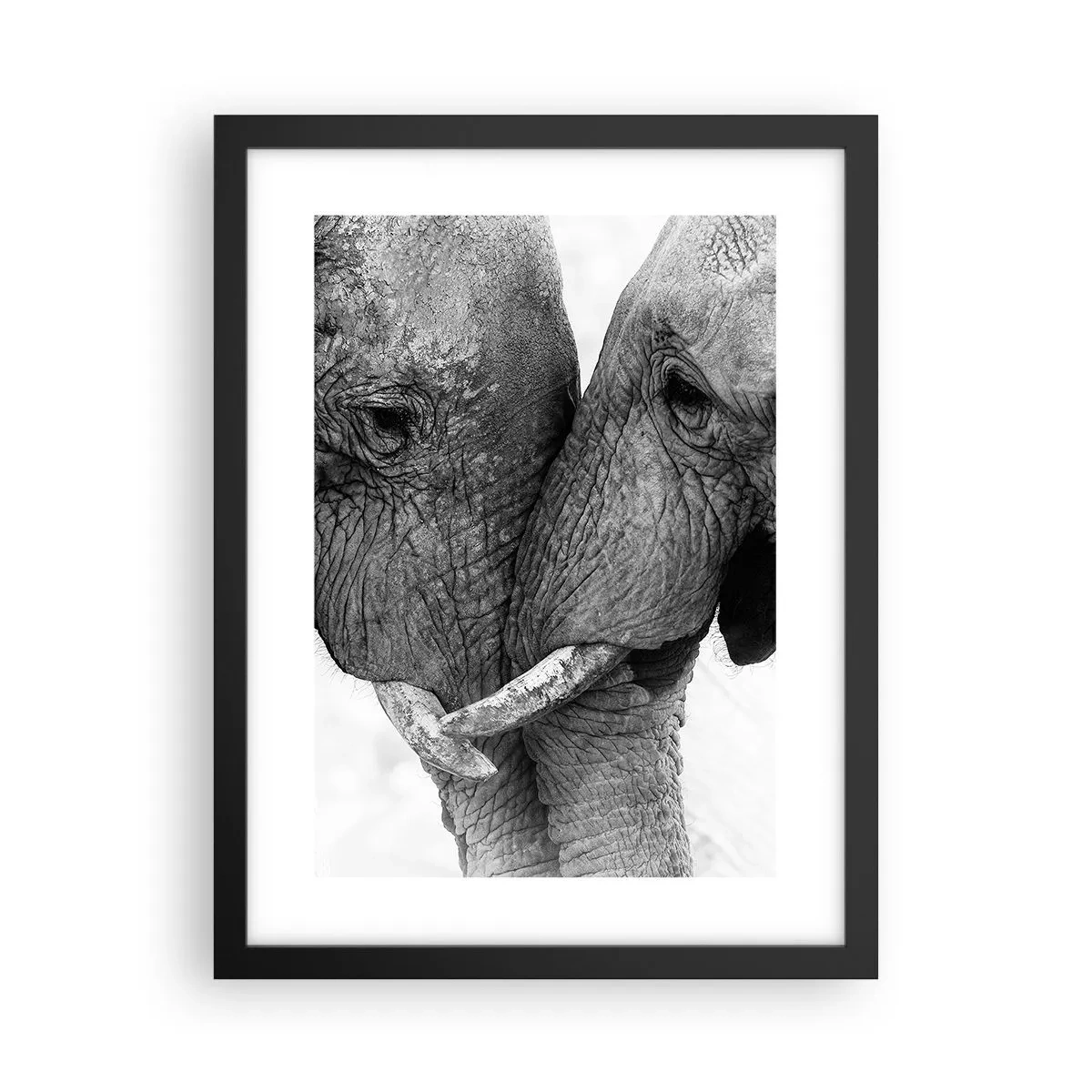 Poster in einem schwarzem Rahmen - Herzliches Geständnis - 30x40 cm