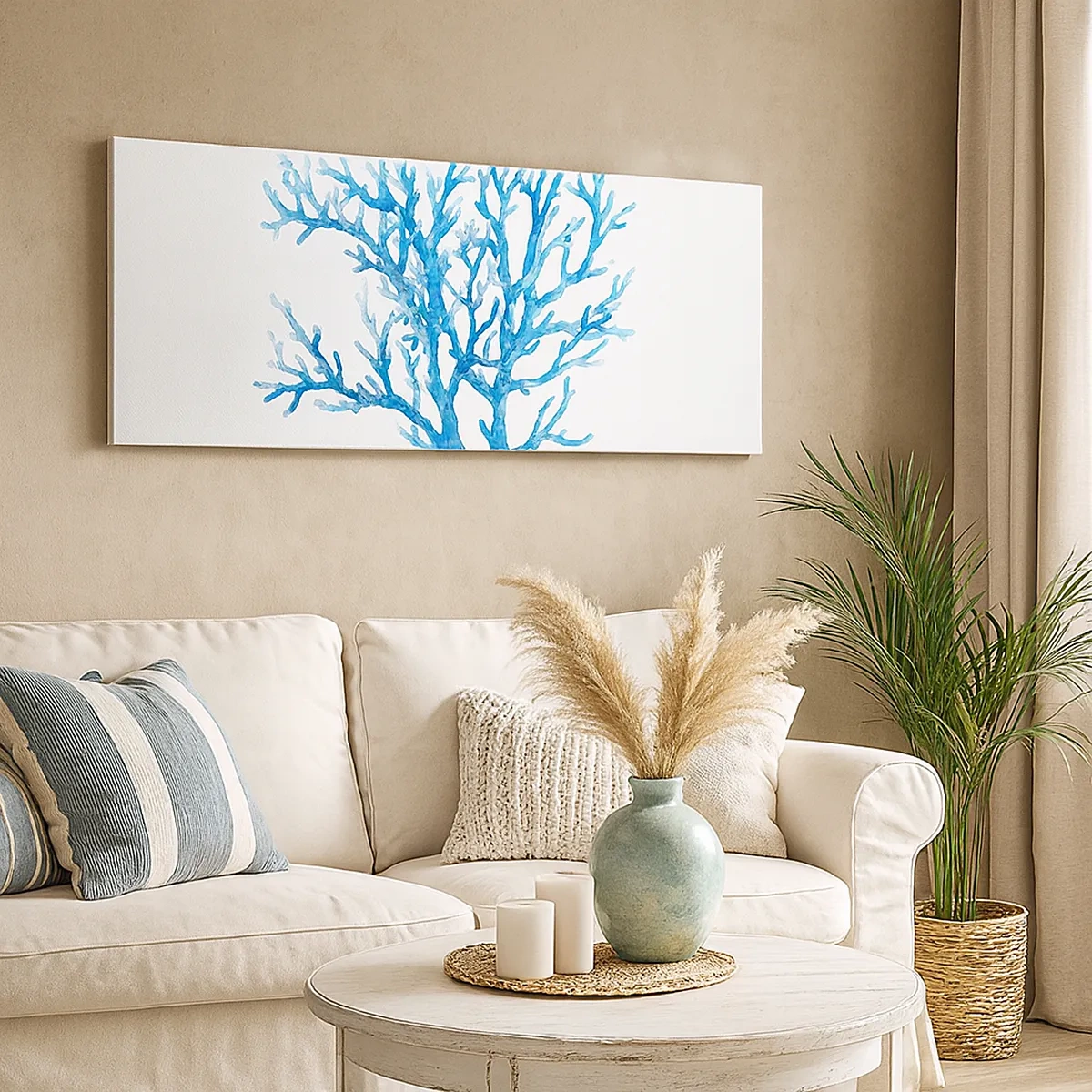 Bild auf Leinwand - Leinwandbild - Nautisches Filigran - 30x30 cm