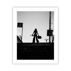 Poster - Städtisches Wandern - 40x50 cm