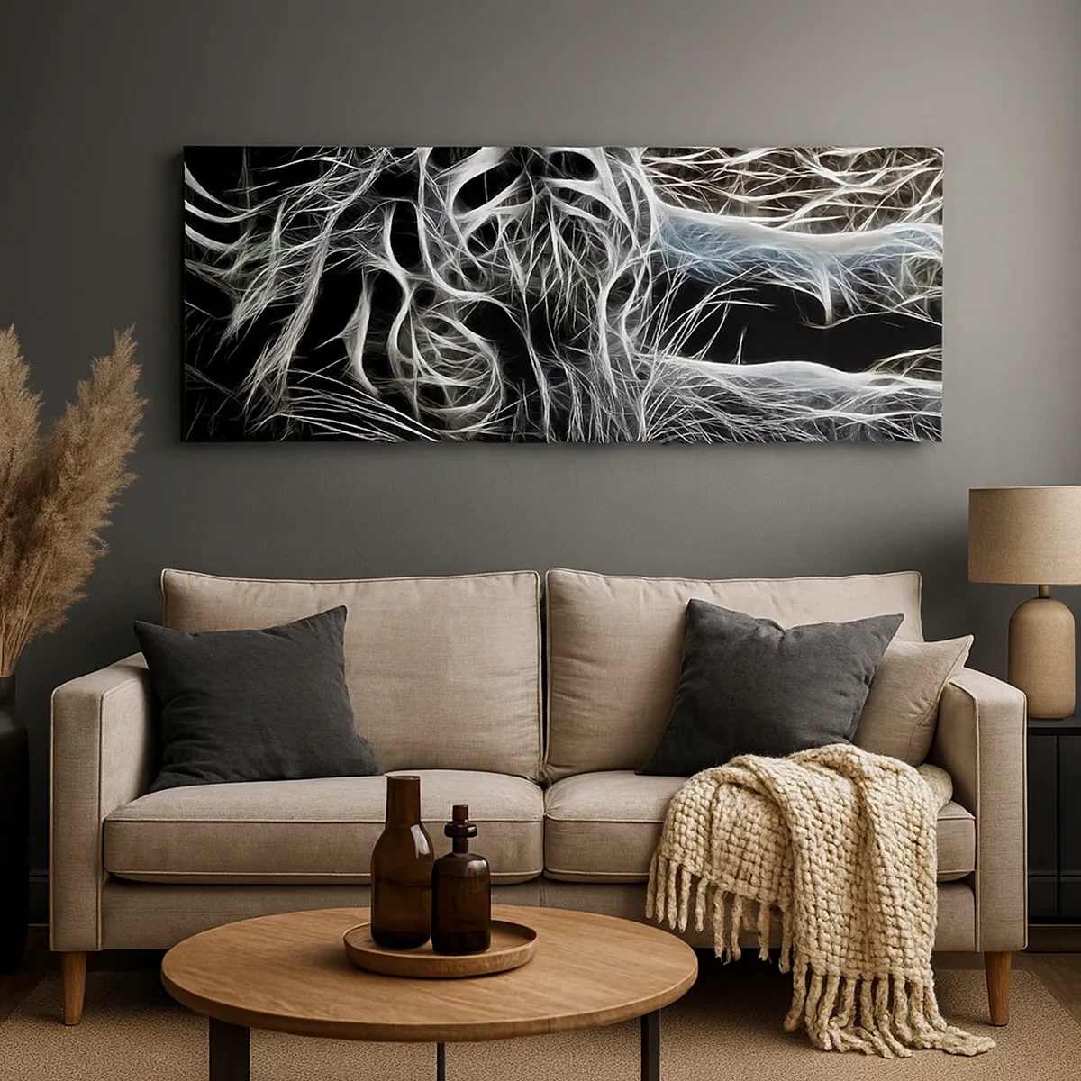 Bild auf Leinwand - Leinwandbild - Eine Studie über die Leichtigkeit der Katze - 30x30 cm