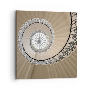 Bild auf Leinwand - Leinwandbild - Im Inneren der Muschel - 70x70 cm