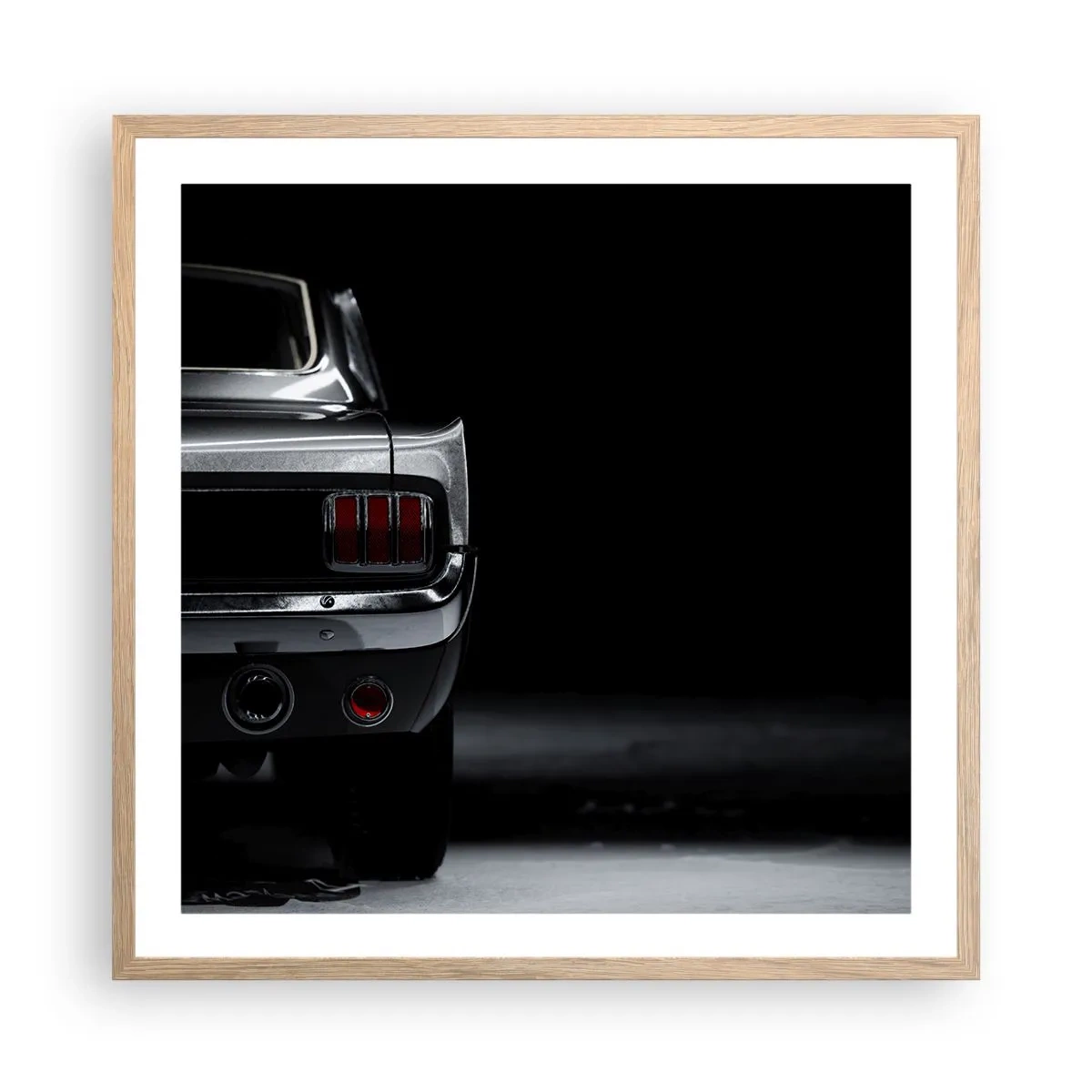 Poster in einem Rahmen aus heller Eiche - Charme des Klassikers - 60x60 cm