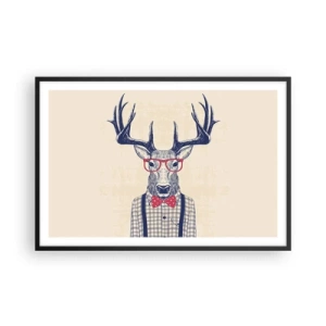 Poster in einem schwarzem Rahmen - Eine lustige Extravaganz - 91x61 cm