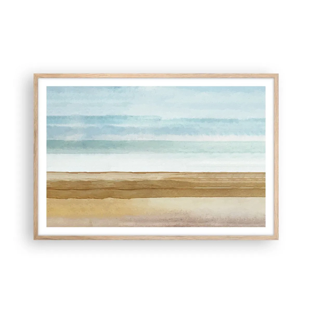 Poster in einem Rahmen aus heller Eiche - Trost - 91x61 cm