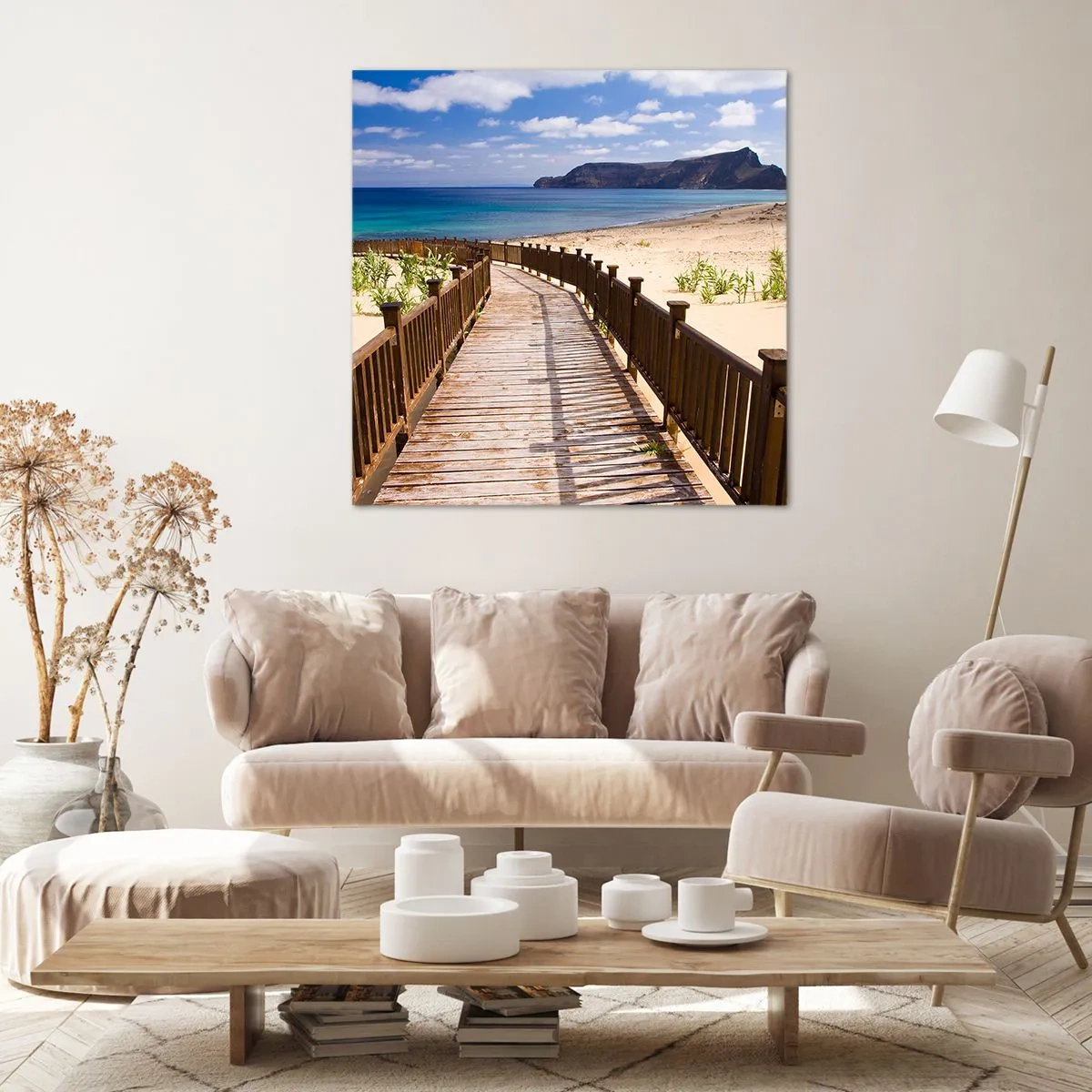 Bild auf Leinwand - Leinwandbild - Bring mich zu den glücklichen Inseln - 70x70 cm