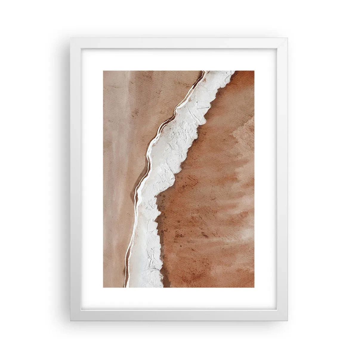 Poster in einem weißen Rahmen - In Farben der Erde - 30x40 cm