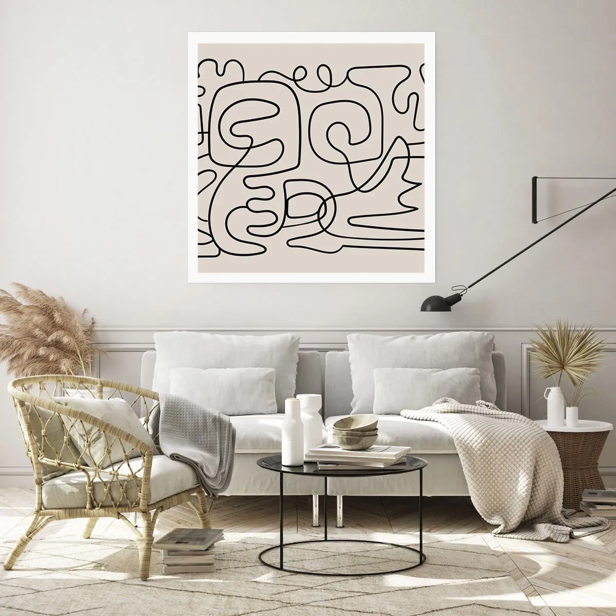 Poster - Folge der Spur - 60x60 cm