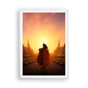 Poster in einem weißen Rahmen - In Frieden für die Ewigkeit - 70x100 cm