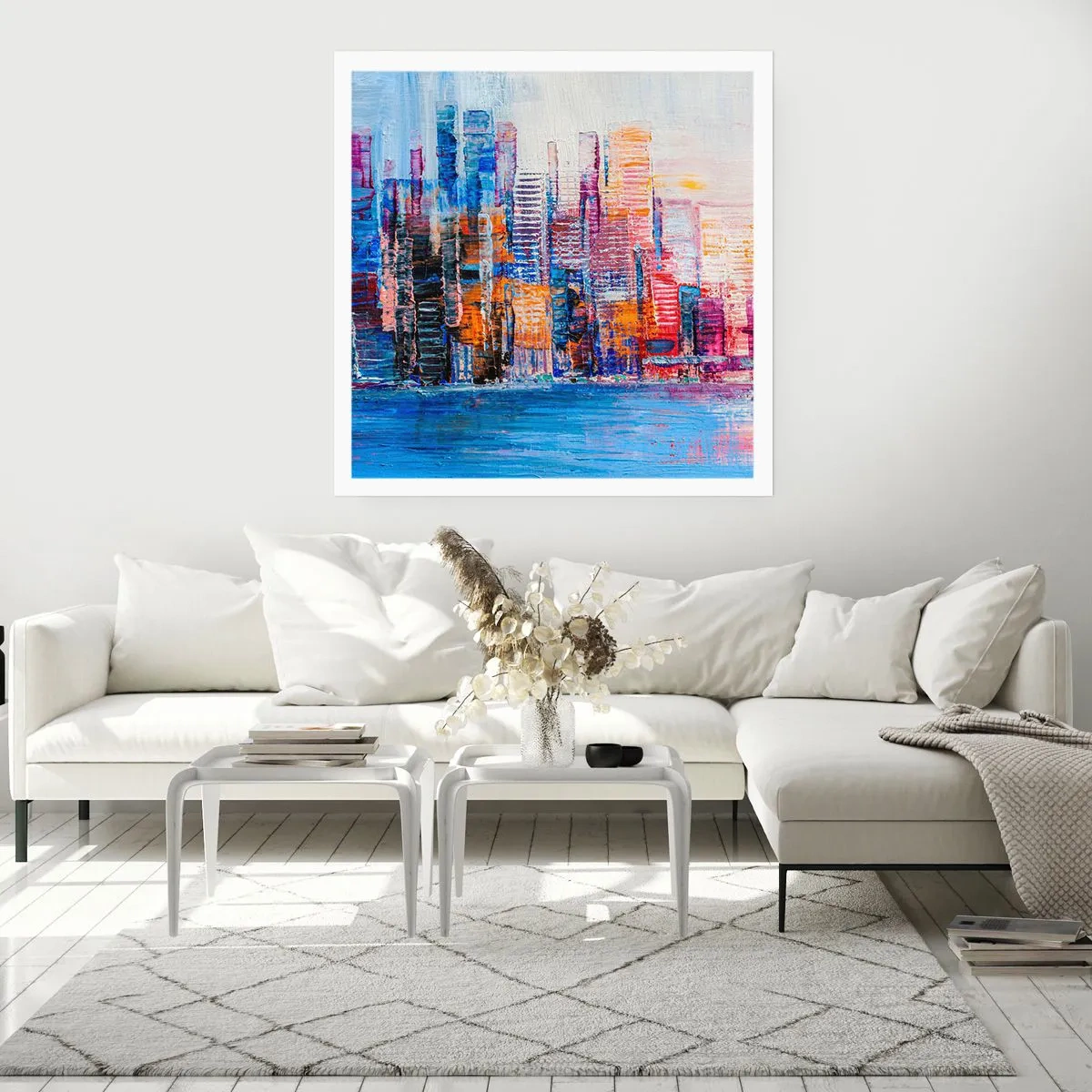 Poster - Fröhliche Metropole - 40x40 cm