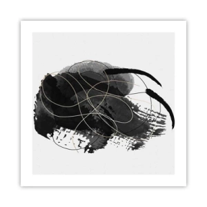 Poster - Aus Schwarz entstanden - 50x50 cm
