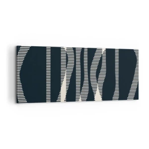 Bild auf Leinwand - Leinwandbild - Ein Versuch, die Dunkelheit zu durchbrechen - 100x40 cm