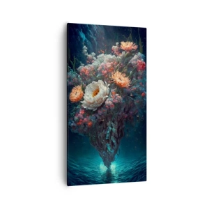 Bild auf Leinwand - Leinwandbild - Seltsamer Garten - 55x100 cm