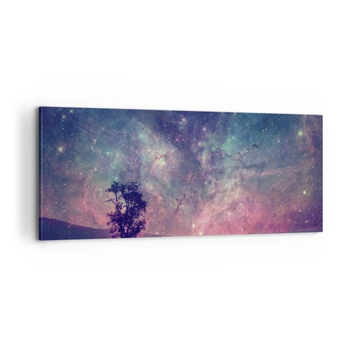 Bild auf Leinwand - Leinwandbild - Unter dem magischen Himmel - 100x40 cm