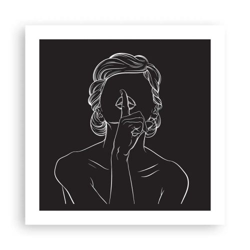 Poster - Schönheit erblüht in der Stille - 50x50 cm