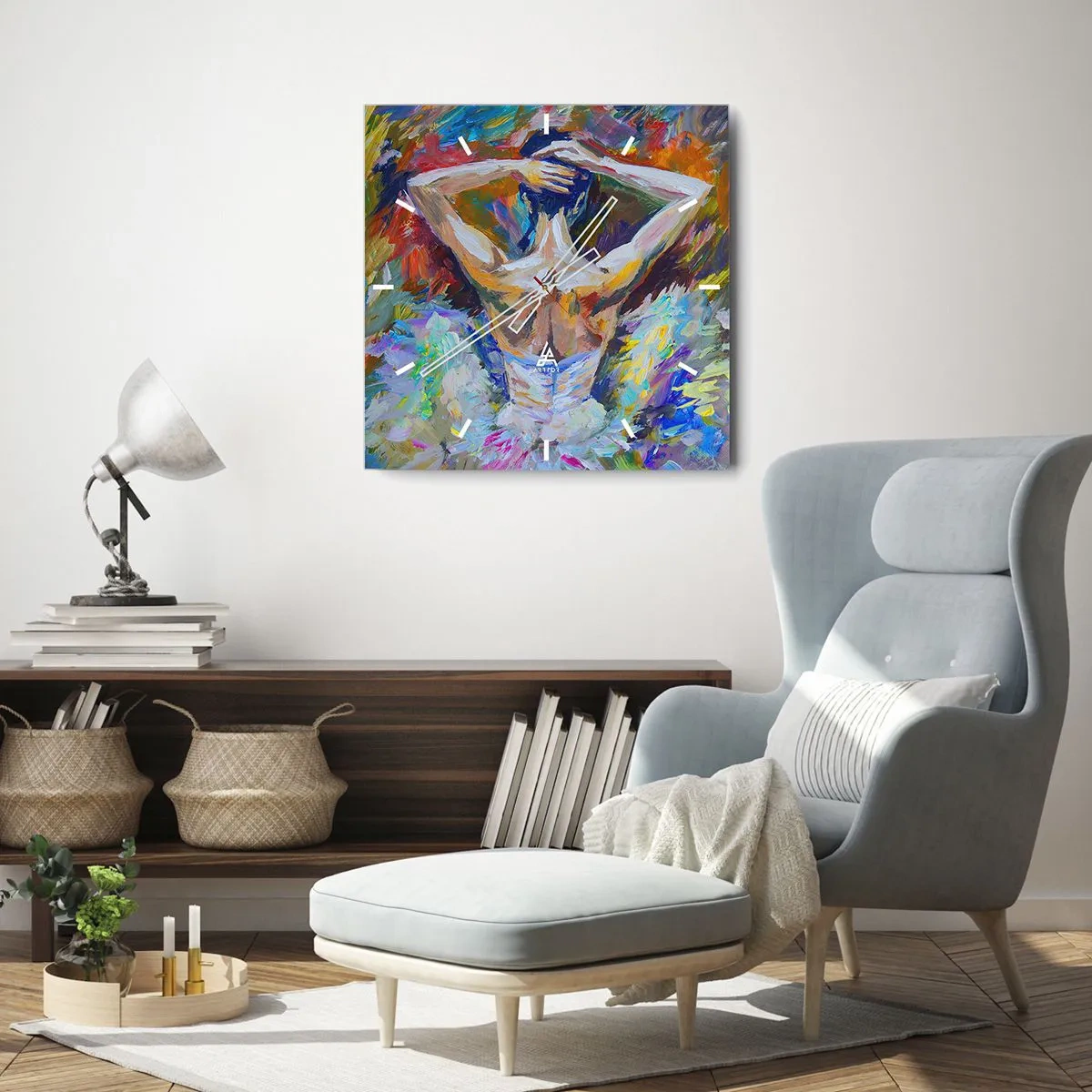 Wanduhr - Glasuhr - Es kann alles sein - 40x40 cm