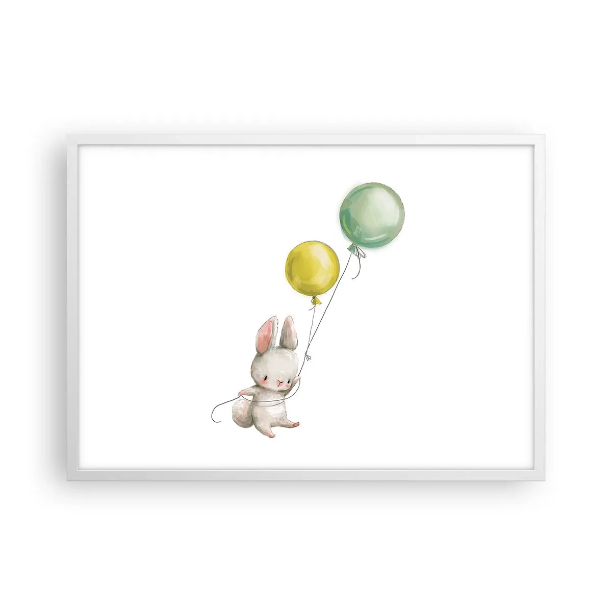 Poster in einem weißen Rahmen - Ich werde auch fliegen! - 70x50 cm