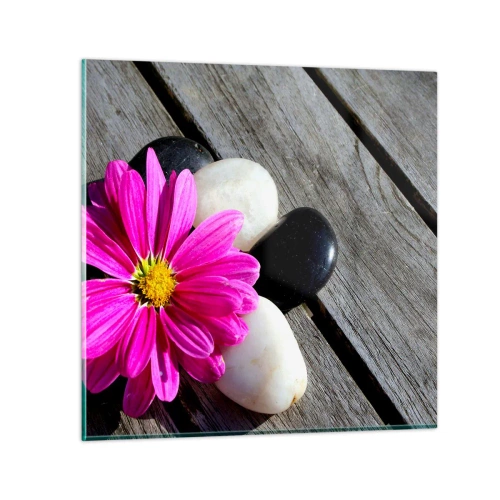 Glasbild - Bild auf glas - Ruhe auf dem Pier - 60x60 cm