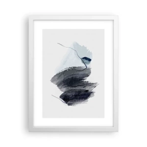 Poster in einem weißen Rahmen - Intensität und Bewegung - 30x40 cm