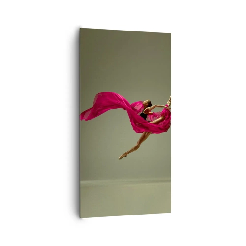 Bild auf Leinwand - Leinwandbild - Tanzende Flamme - 65x120 cm