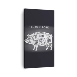 Bild auf Leinwand - Leinwandbild - Metzger Grundierung - 45x80 cm